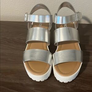 Stylish Silver Women's Sandals